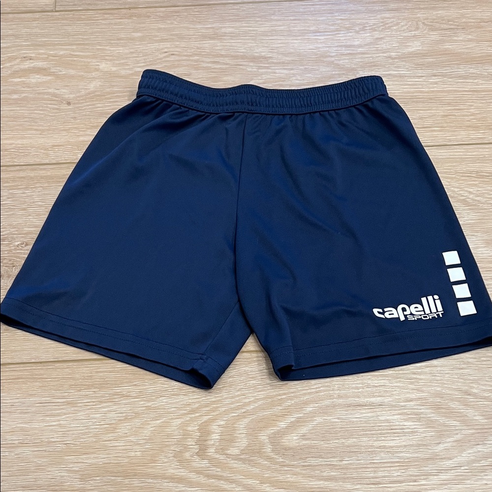 Capelli athletic shorts, navy blue, small (8), athletic